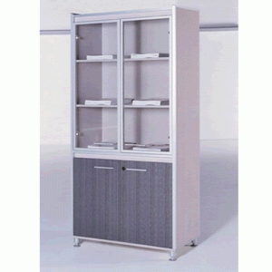 4 Door Ash And Glass Colour File Cabinet (BL306)