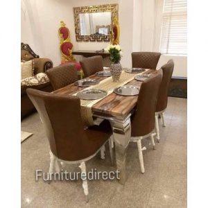 Marble Dining Table With Sitting Chairs