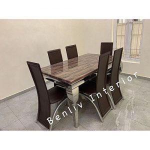 Marble Dining With Sitting Chairs
