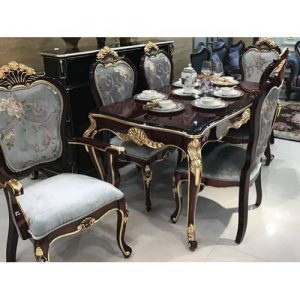 New Antique Designed Royal Dinning Table With Chairs