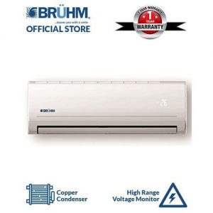 Bruhm 1HP Split Air Conditioner + Installation Kit FREE