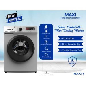 Maxi 8KG WASH & 5KG DRY Automatic Washing Machine